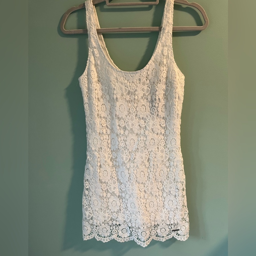 Abercrombie & Fitch White Lace Wedding Dress